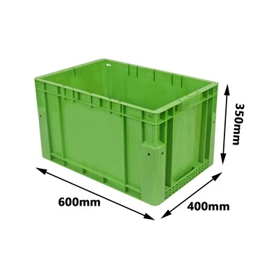 600*400*350mm AS/RS skladová plastová otočná krabice